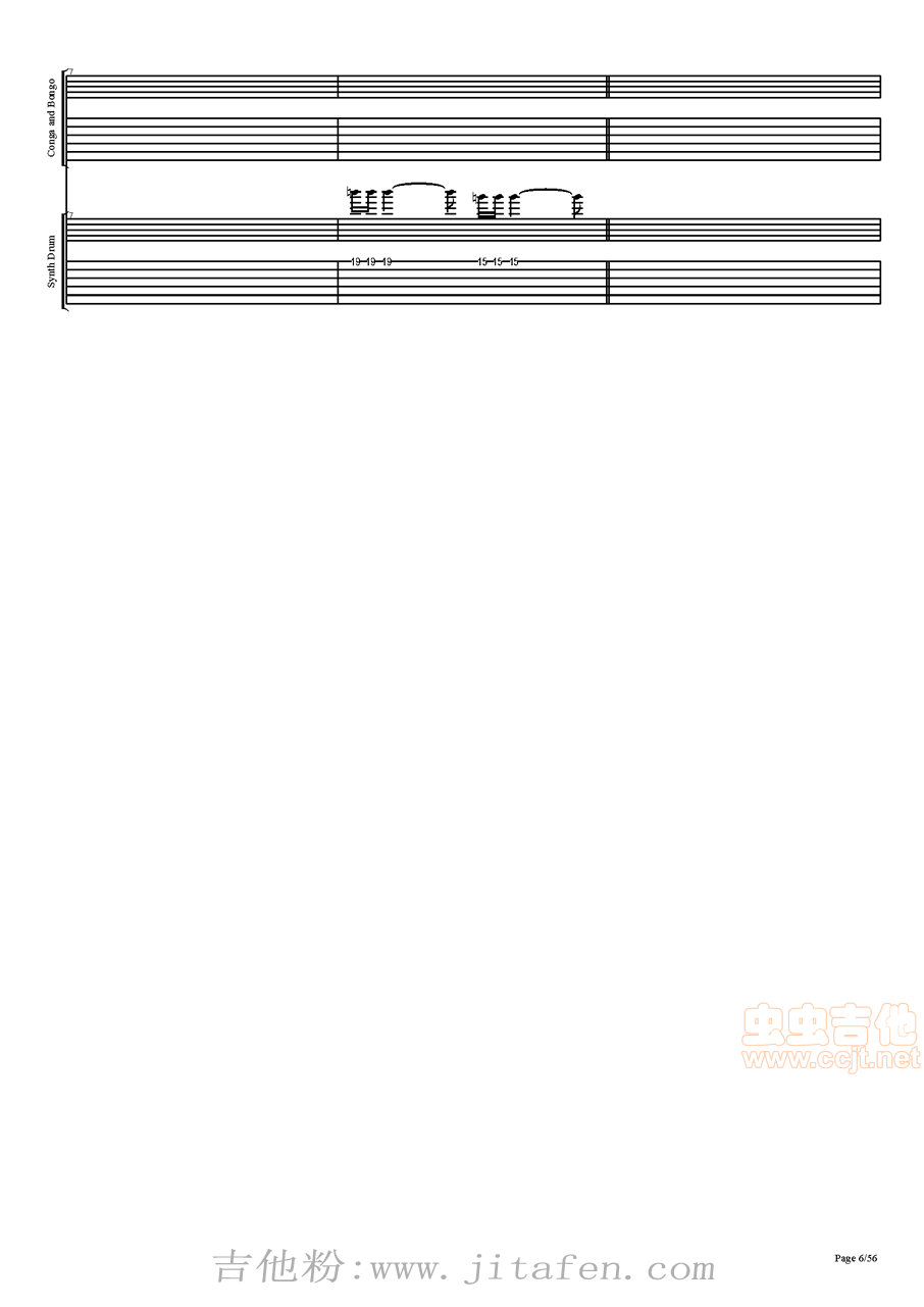 西游记序曲总谱，前4小节音效模仿出来就完美了 吉他谱