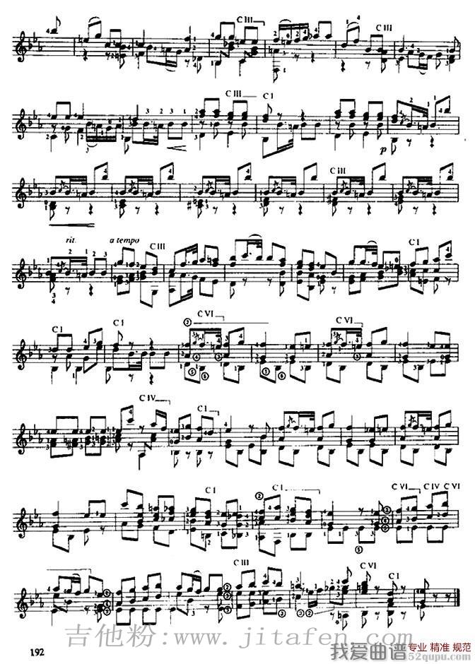 费尔南多·索尔 古典吉他练习曲 No.18（Op.29 No.22） 吉他谱