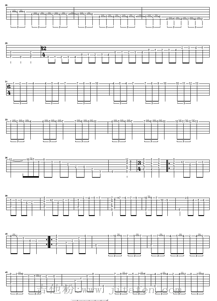 大霍塔舞曲（绝对经典） 吉他谱