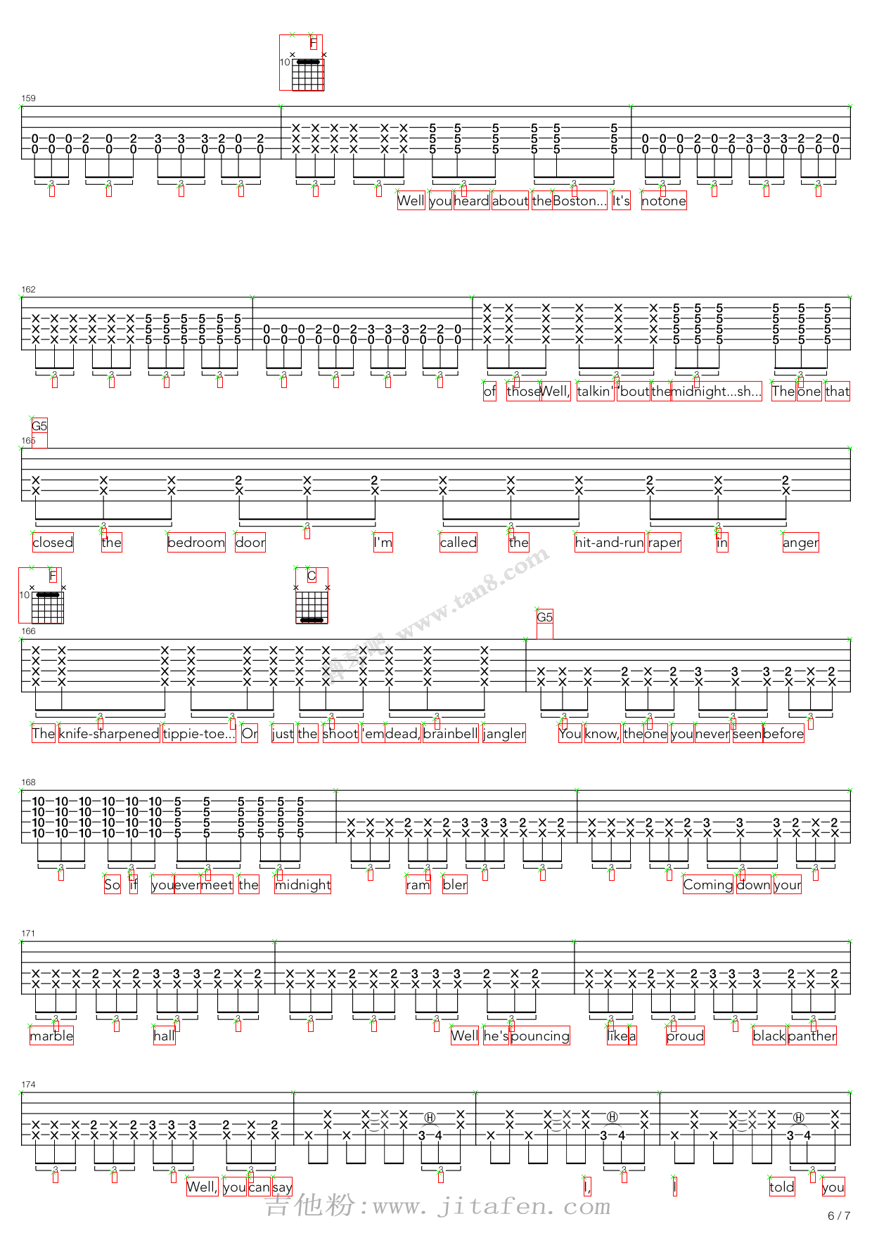 Midnight Rambler 吉他谱