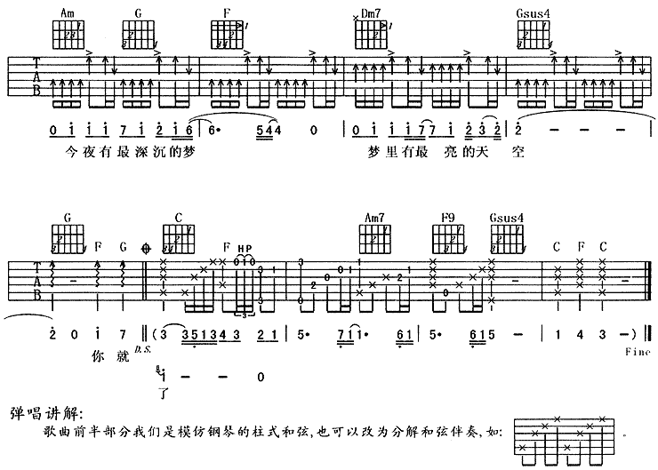 你就像个小孩 吉他谱