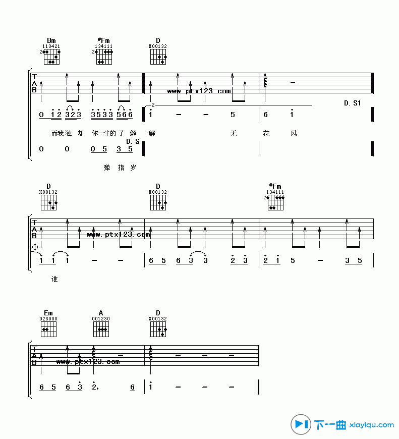 兰亭序吉他谱C调_周杰伦兰亭序吉他六线谱 吉他谱