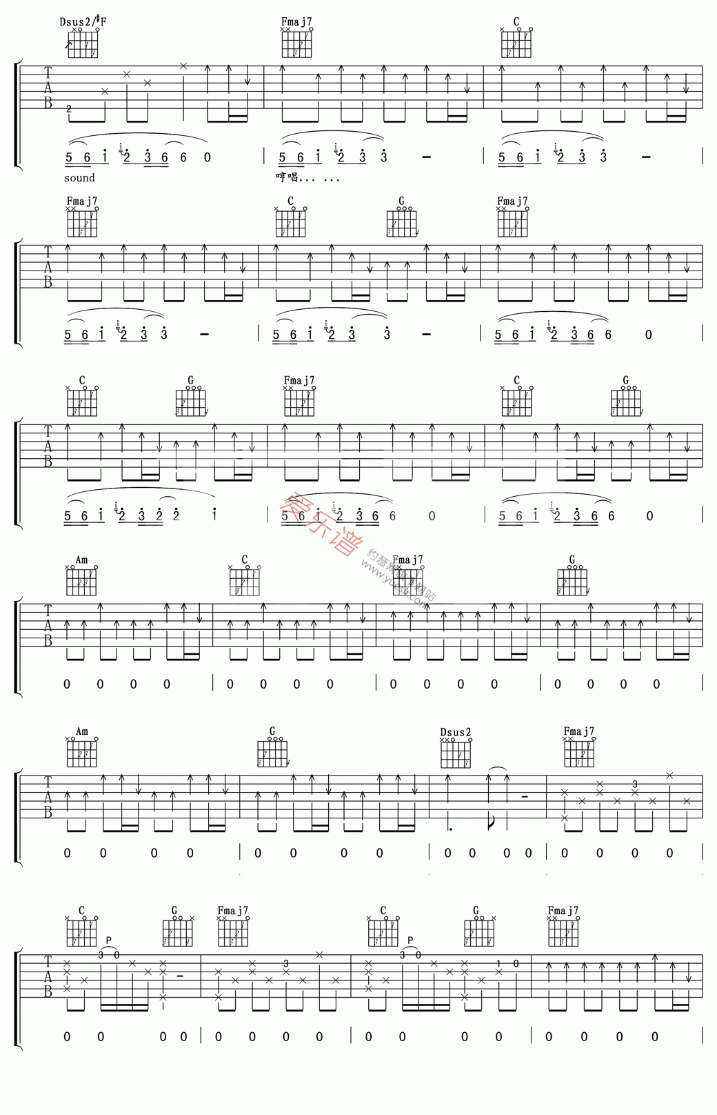 Taylor Swift(泰勒·斯威夫特)《Safe And Sound(安然无恙)》 吉他谱