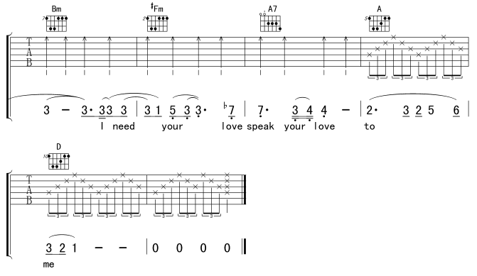 UnchainedMelody 吉他谱