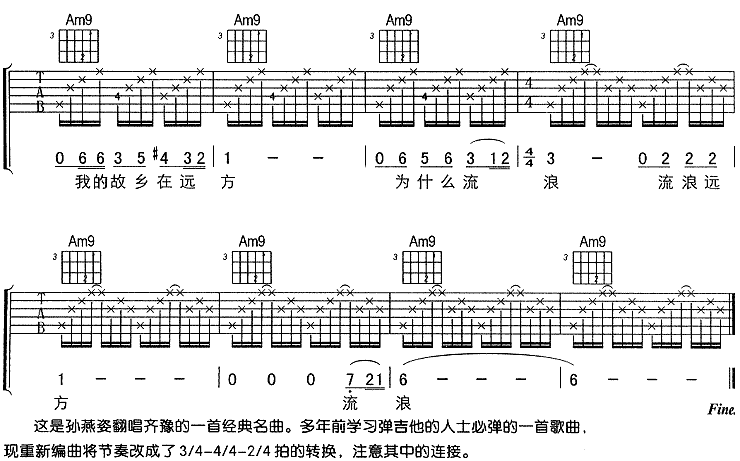 橄榄树 (孙燕姿) 吉他谱