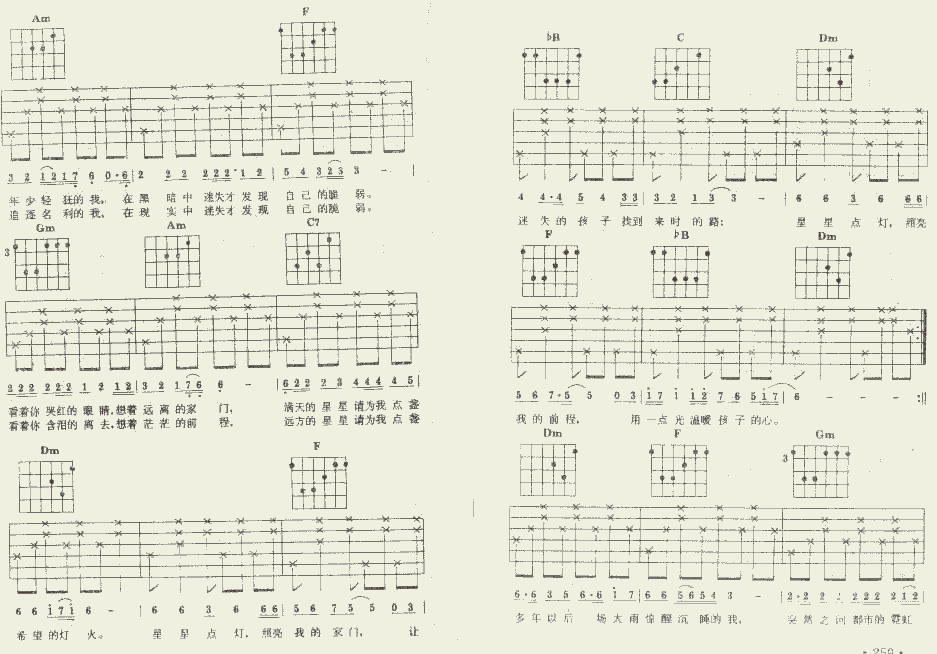 星星点灯（完全版） 吉他谱