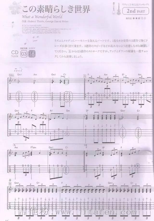 What a Wonderful World(指弹) 吉他谱