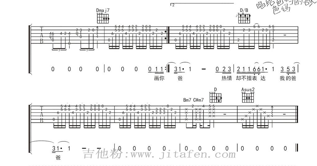 素描 Pa Pa 吉他谱