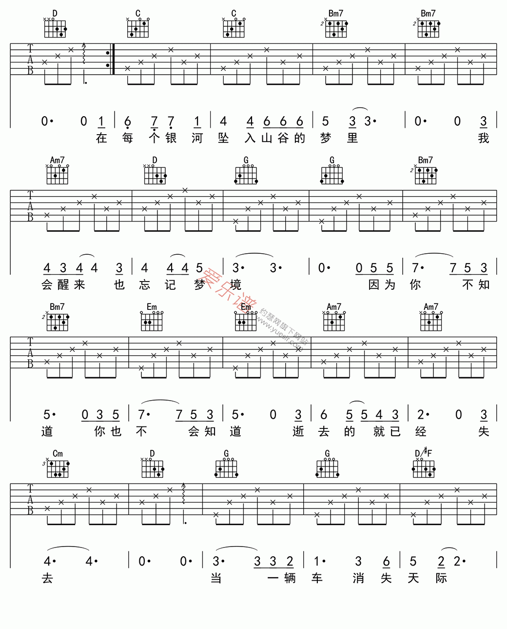 邓紫棋《后会无期(高清版)》 吉他谱