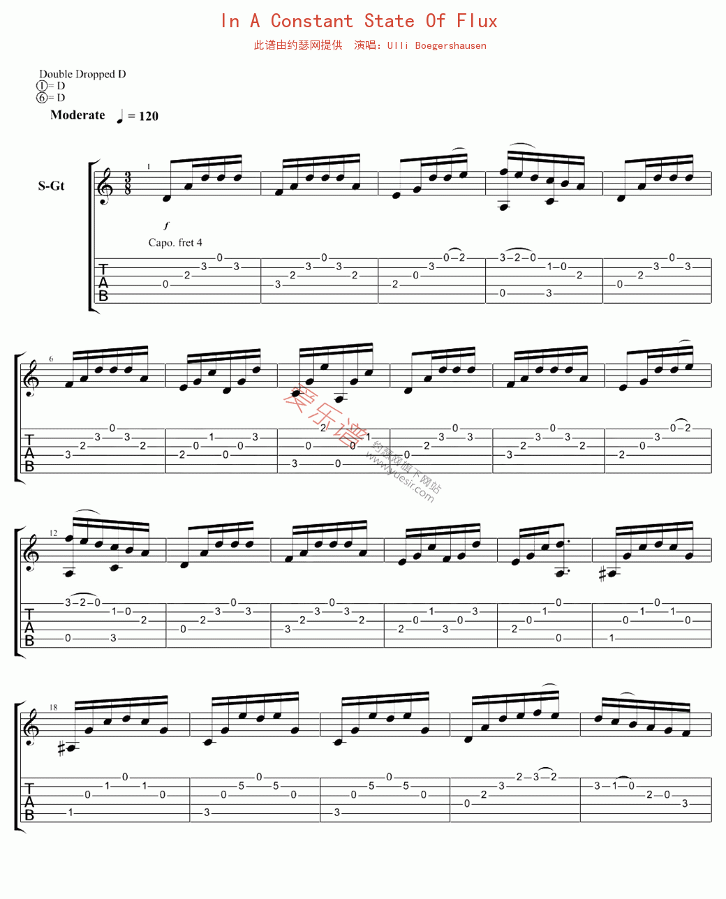 Ulli Boegershausen《In A Constant State Of Flux》 吉他 吉他谱