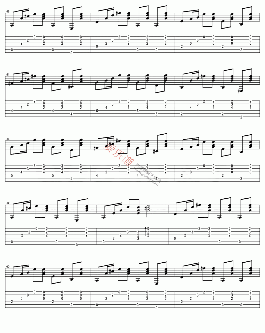 阿牛《爱我久久(指弹版)》 吉他谱