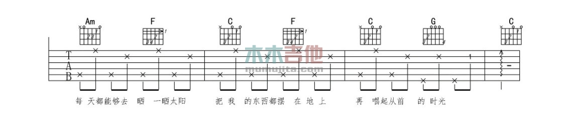 我希望(匆匆那年插曲) 吉他谱