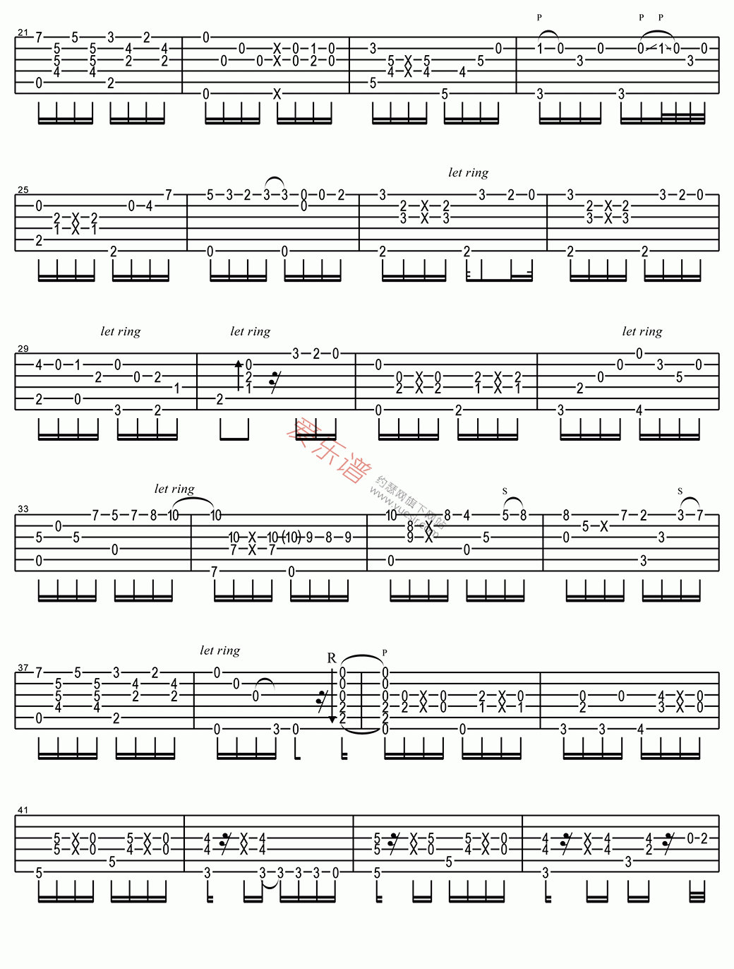 押尾桑《Twilight(黄昏)》 吉他谱