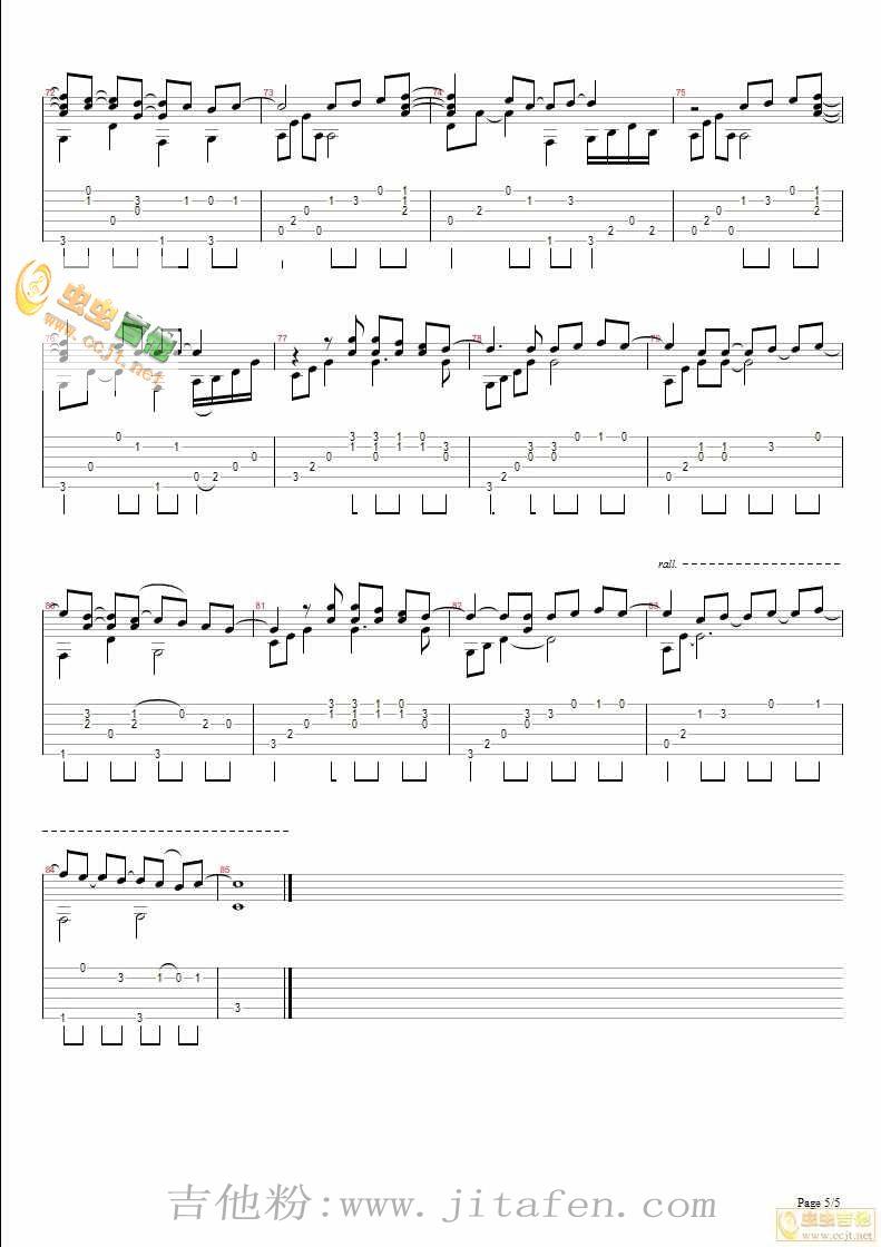 right here waiting 独奏 完美版 吉他谱