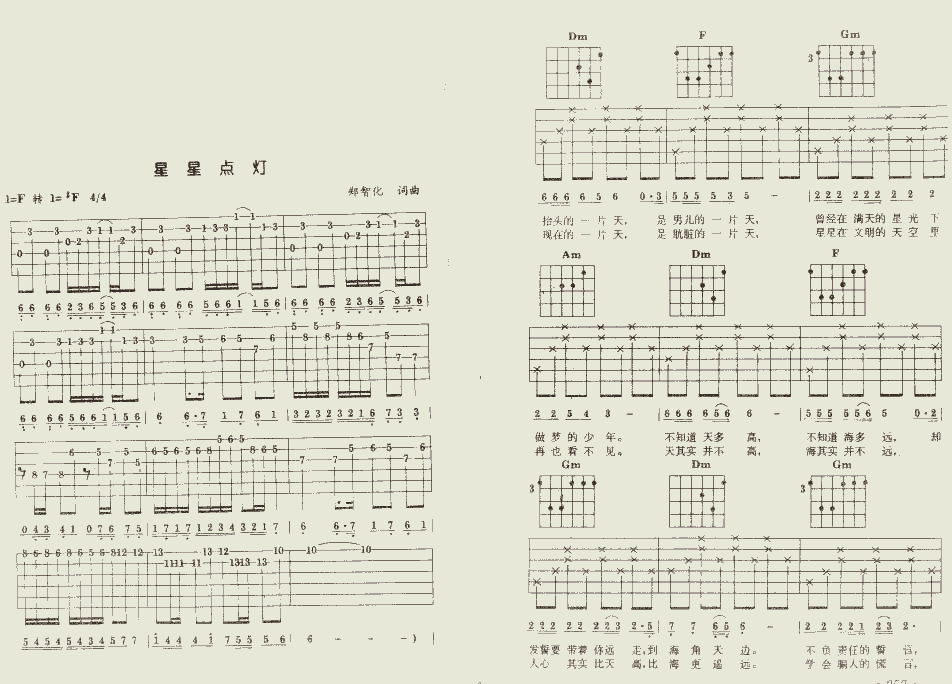 星星点灯（完全版） 吉他谱