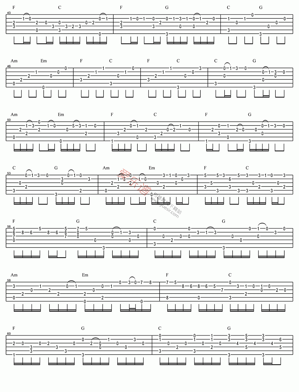 卢家宏《Canon(卡农)》 吉他谱