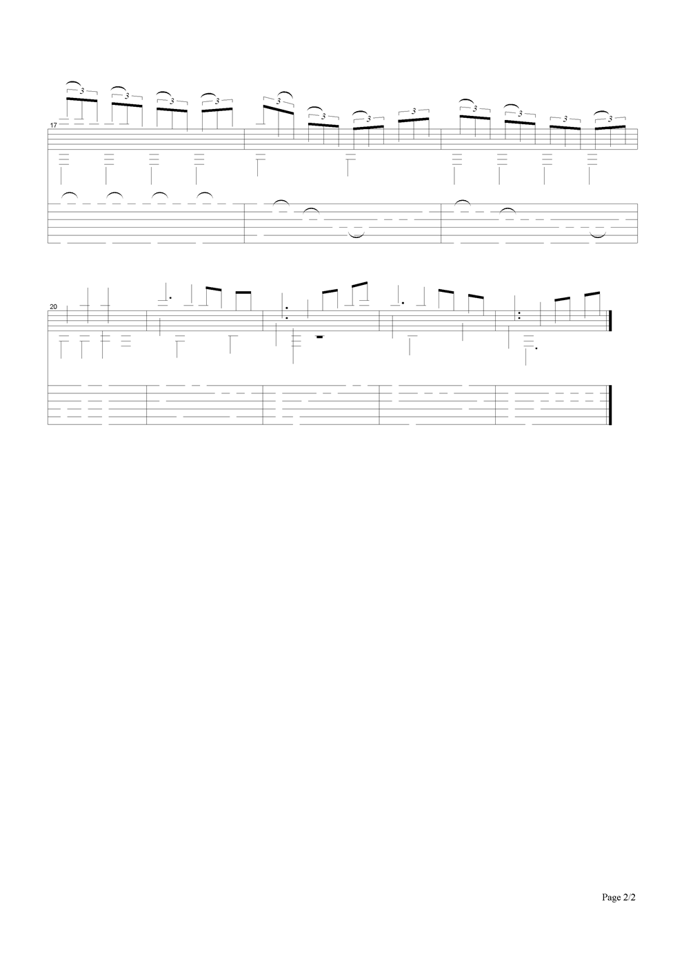 大奏鸣曲 吉他谱