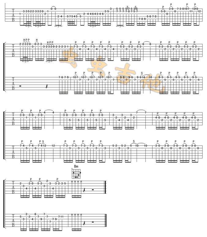 Hotel California 加州旅馆 吉他谱