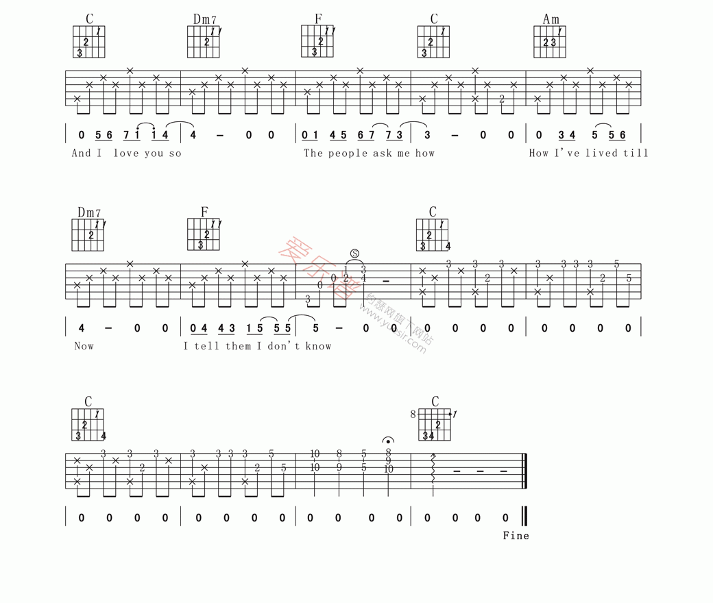 Don Mclean《And I Love You So》 吉他谱