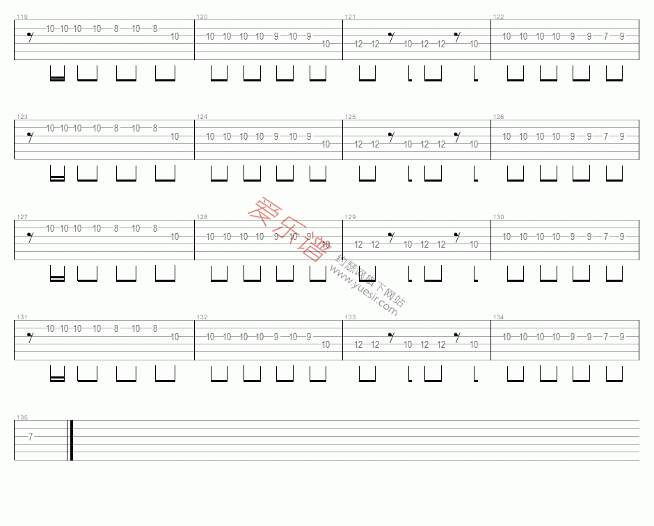 痛仰《再见杰克》 吉他谱