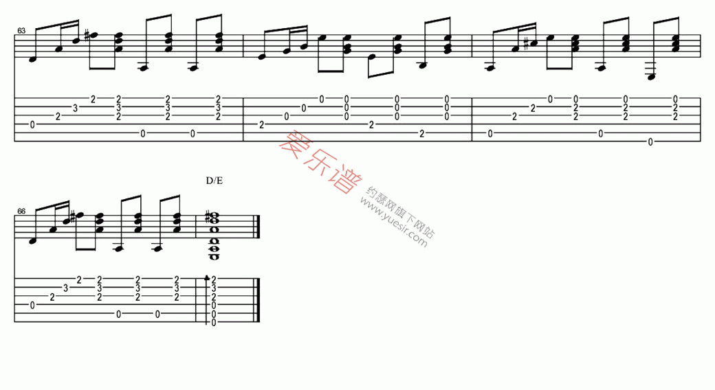 阿牛《爱我久久(指弹版)》 吉他谱