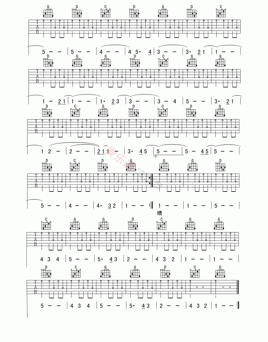 万晓利《这一切没有想象的那么糟》 吉他谱