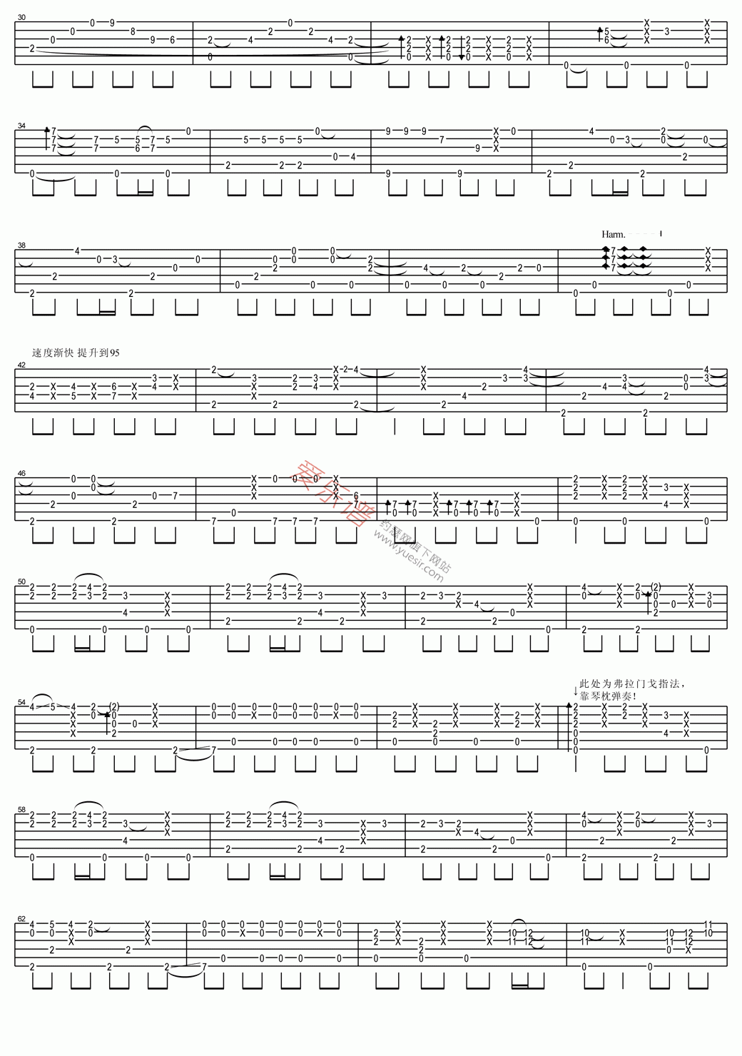 押尾桑《Last Christmas(上一个圣诞节)》 吉他谱