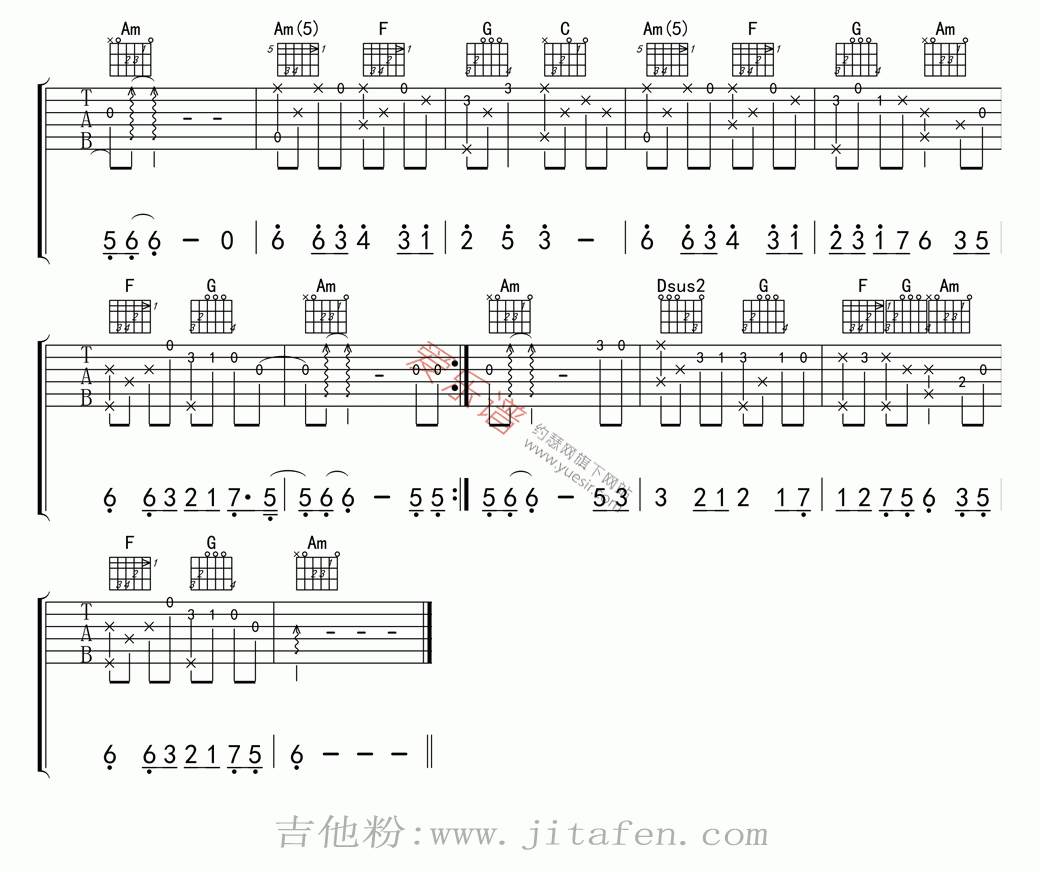 张靓颖《画心(指弹版)》 吉他谱