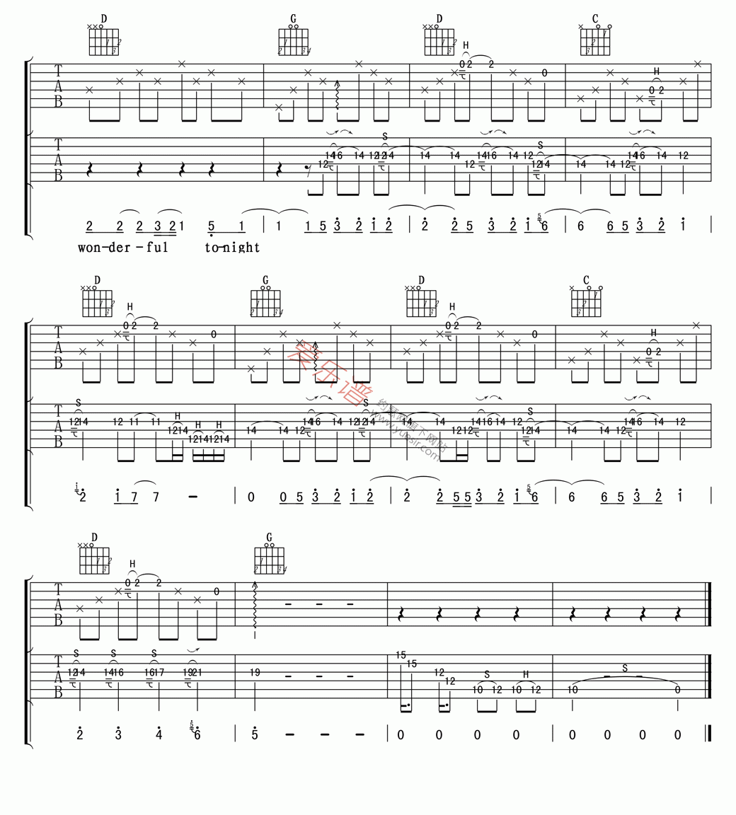 泪洒天堂吉他谱_Eric Clapton_A调弹唱74%专辑版 - 吉他世界