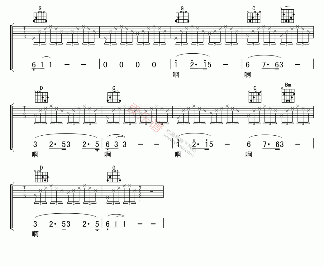 梅艳芳《亲密爱人》 吉他谱
