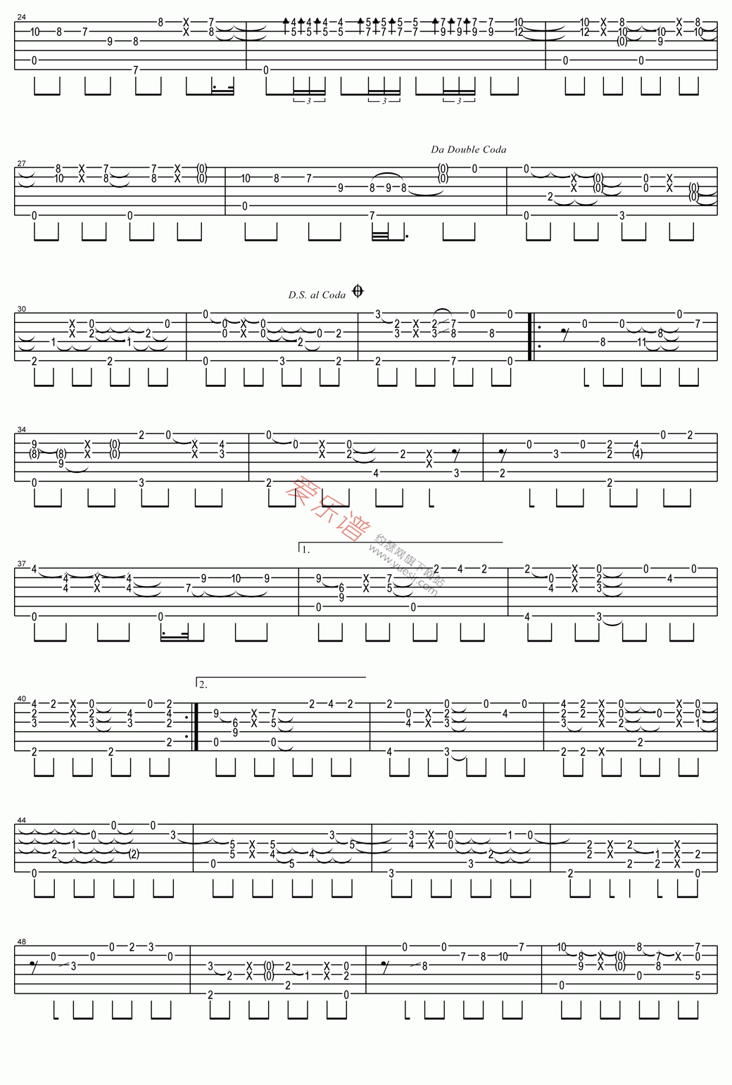 押尾桑《Always(永远)》 吉他谱