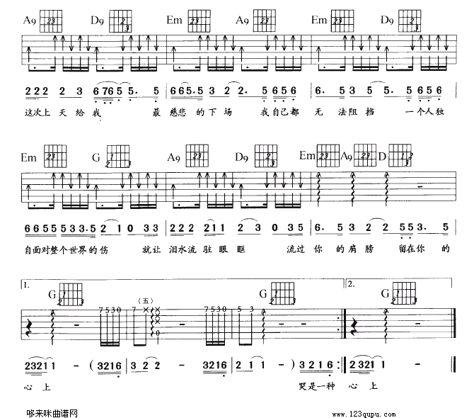 无法阻挡（阿杜） 吉他谱